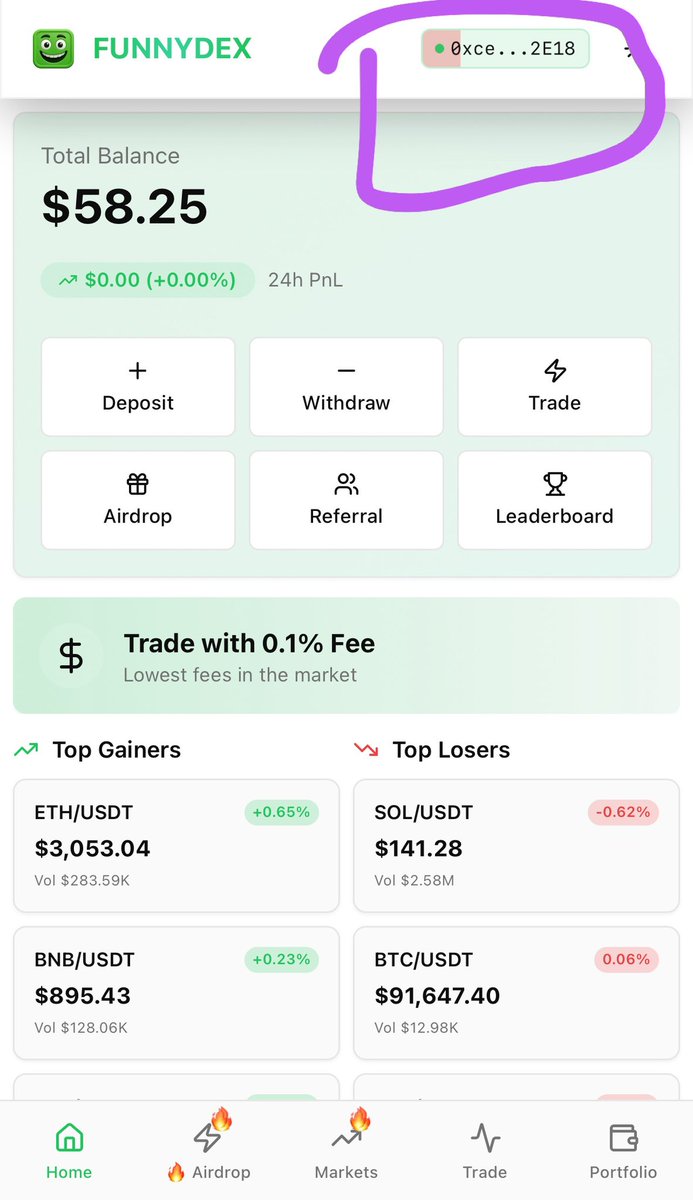 funnydex_bsc's tweet photo. Funn Fact Just Hold To Disconnect Wallet😁
And Dont Forget To Claim Your Airdrop

#Enjoy_Trade_No_Funding_Rate
#Funnydex #Letsgoo https://t.co/V6fu0fF8DA