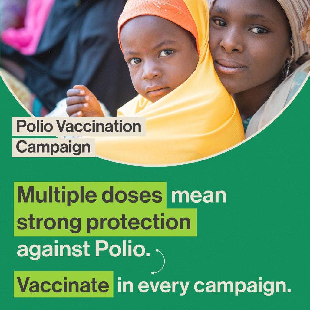 corperscare25's tweet photo. Borno State Polio Campaign Alert! 💉
From Dec 6–9, 2025, SNIDs will hold across all 27 LGAs in Borno as part of efforts by SPHCDB, WHO, UNICEF CCI &amp; partners to end polio
Protect every child Support the campaign

#EndPolioNG #KickPolioOut #PolioFreeNigeria #SIPDs2025 #OPVProtects https://t.co/1aVQz2nafO