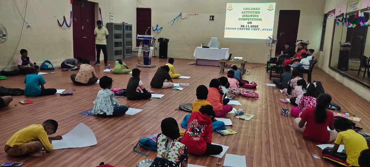 "Drawing Competition for children" activity conducted by RCWA, GC Avadi on 29/11/2025 and distributed prizes .