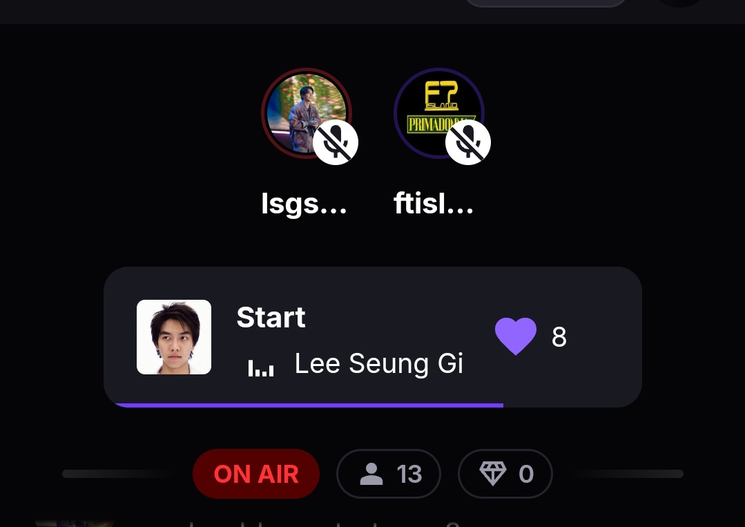 Day 2 collab with <a href="/FTislandStation/">FTislandsh</a> 🥳

📻: stationhead.com/lsgstation

 #LeeSeungGi #이승기 
#Primadonna #프리마돈나 #FTISLAND #FT아일랜드