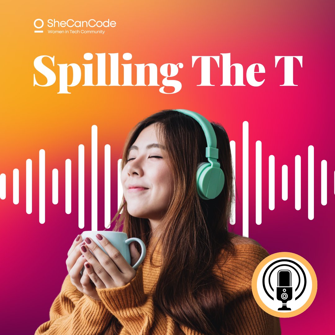 SheCanCodeHQ's tweet image. 🎙️ Have you tuned in to Spilling the T yet? 🎙️

#SpillingTheT is where real #WomenInTech share their stories, insights &amp;amp; advice - it’s your go-to for inspiration &amp;amp; practical tips. 🌟

Listen now &amp;amp; join the conversation 🎧 bit.ly/3Vym5G4 

#Podcast #TechCareers
