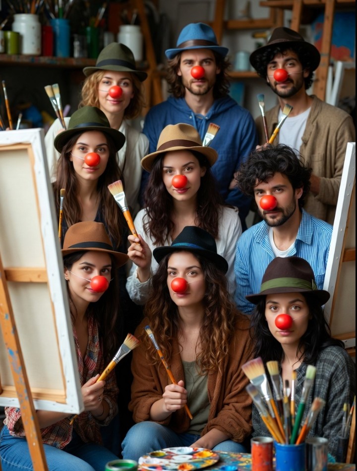 RIPDEV_Dev's tweet image. Literally the entire XRPL right now. Everyone&apos;s an &quot;artist&quot;😂 Bullish for memes tho, less competition. While they are all playing artists, complimenting each other on their AI prompting skills we will be over here  keeping it classic✌🏻😈