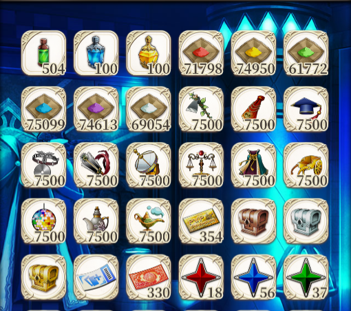 sakurako_yanagi's tweet image. #JobTribes のHOME画面に表示していたのは、背景選手権のときを除けばずっとキャバクラ嬢（Water）でした。

ランキング報酬で配布されたものの、マーケットのカタログからも抹消され、最後までN FTになれなかった残念なアミュレットです。

ついでに色々と貯め込んだインベントリを晒しておきますｗ