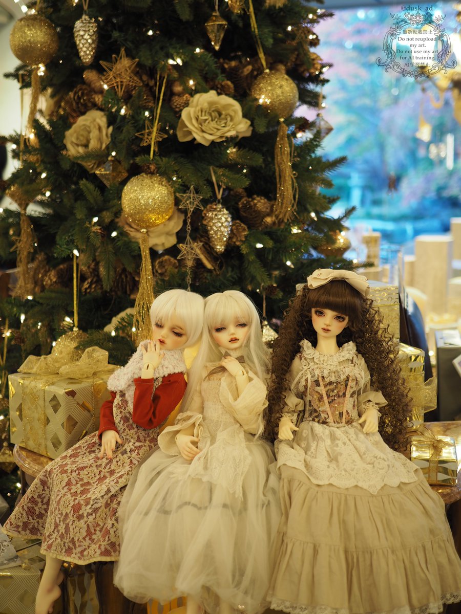 ハンドメイド❣️エンゼルちゃんのホワイトクリスマス❣️クリスマスアレンジ❣️ 天使の里クリスマス