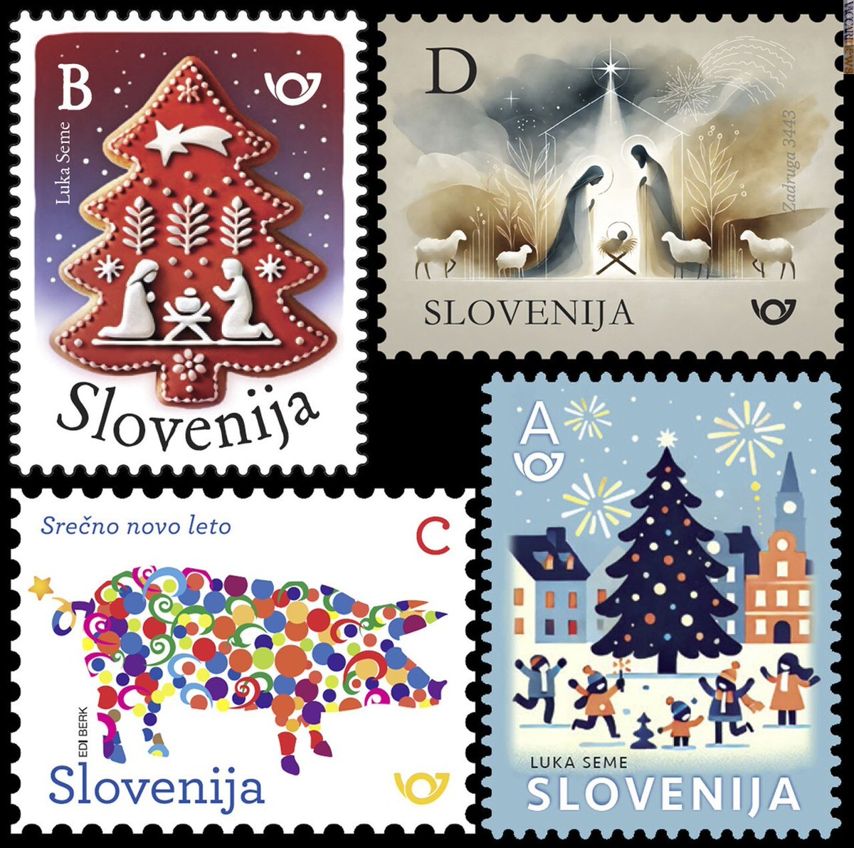 #Natale e #Capodanno nei quattro #francobolli di #Slovenia dedicati alle #feste: vaccarinews.it/twnews/tw_3921…