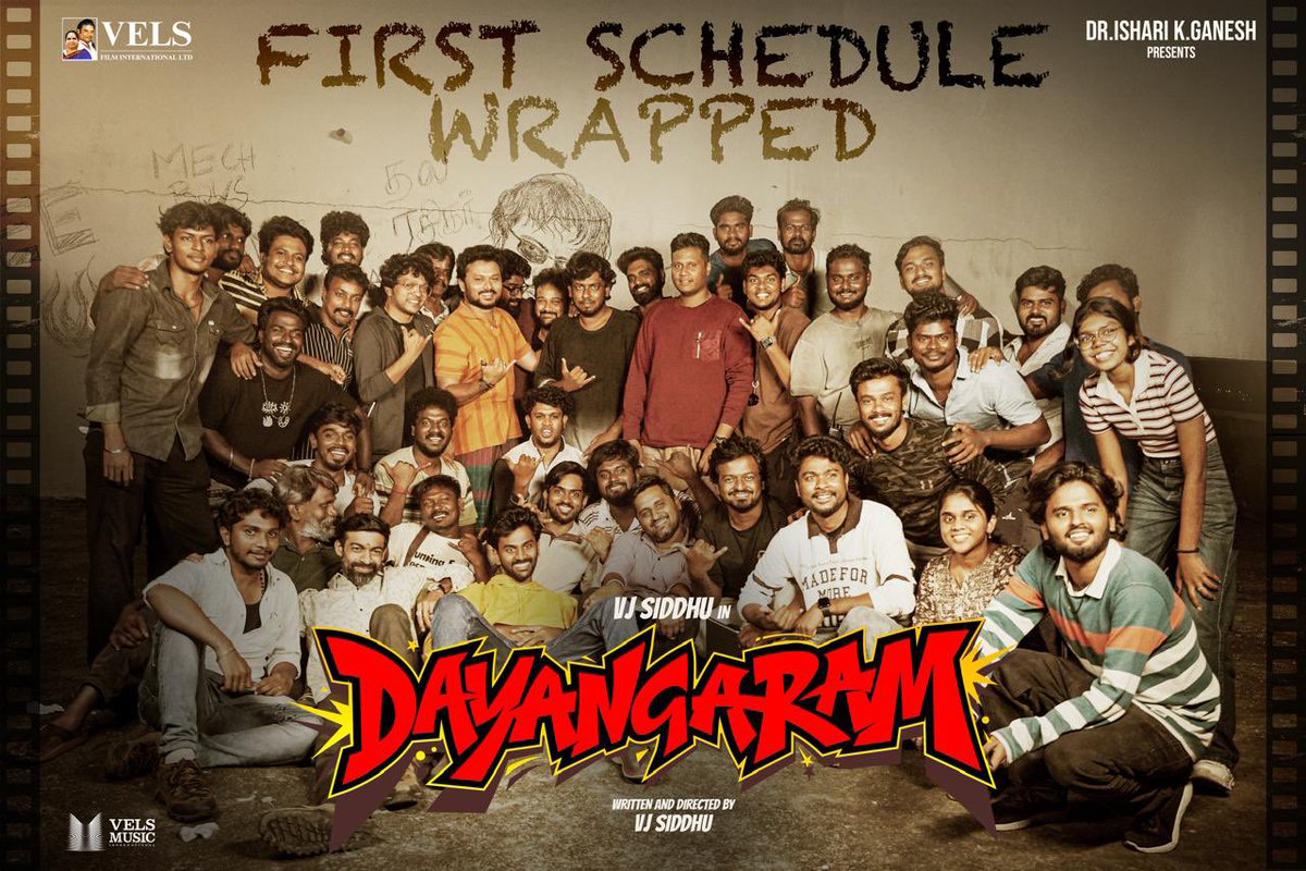 Trendswoodcom's tweet image. VJ Siddhu’s Debut Film #Dayangaram Has Wrapped Its First Schedule Successfully.