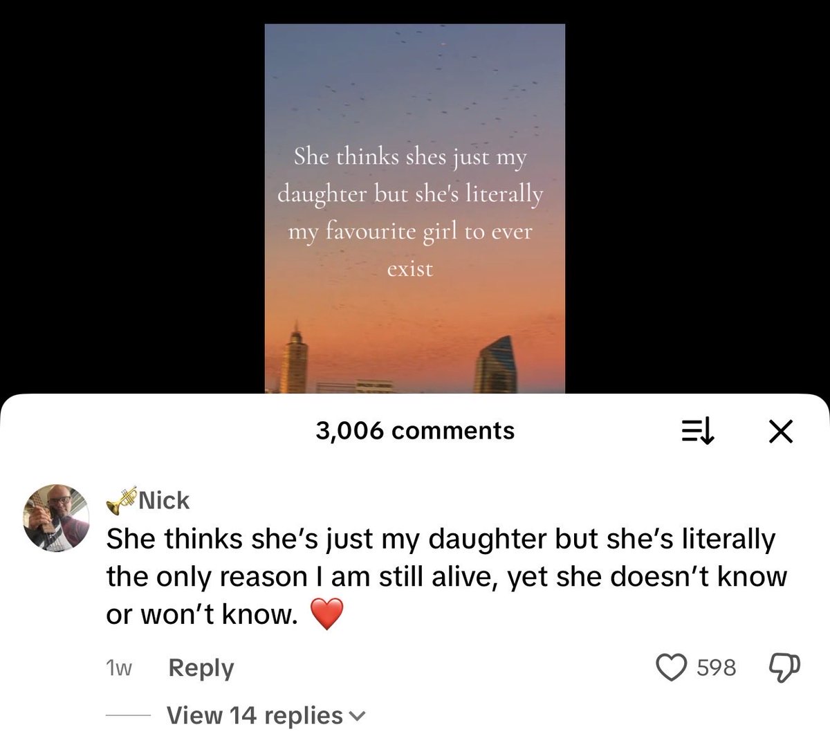 NickDuff's tweet photo. @RonJichardson the Literal Police. I’d like to hand myself in. A TikTok video which I responded to. Two ‘literally’. Arrest me. Caused quite a reaction. The message is clear though - My daughter is my world. I’m alive for her. https://t.co/WcY6vqjjcz