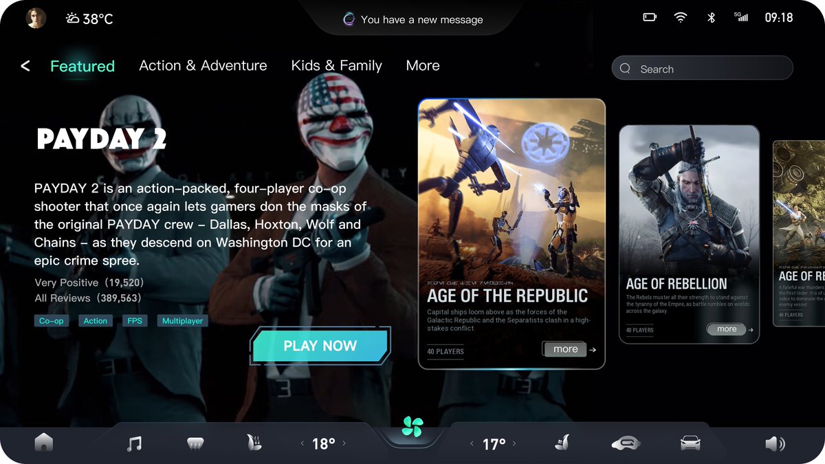 gegege751's tweet image. Electric Future. ⚡️

Concept exploration for Smart Cockpit HMI. Dark mode aesthetics with vibrant gradients.
#UI #VisualDesign #Cyberpunk #Automotive #Interface