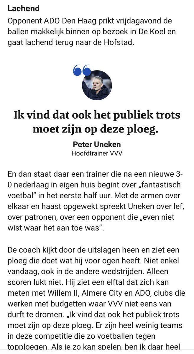 Dit…we moeten trots zijn…kom op zeg, scoren hoort ook bij het spelletje Peter Uneken! Is een wezenlijk onderdeel, anders kun je niet winnen! 🤷🏻🤦🏻‍♂️
#vvvado @vvvvenlo #unekenout