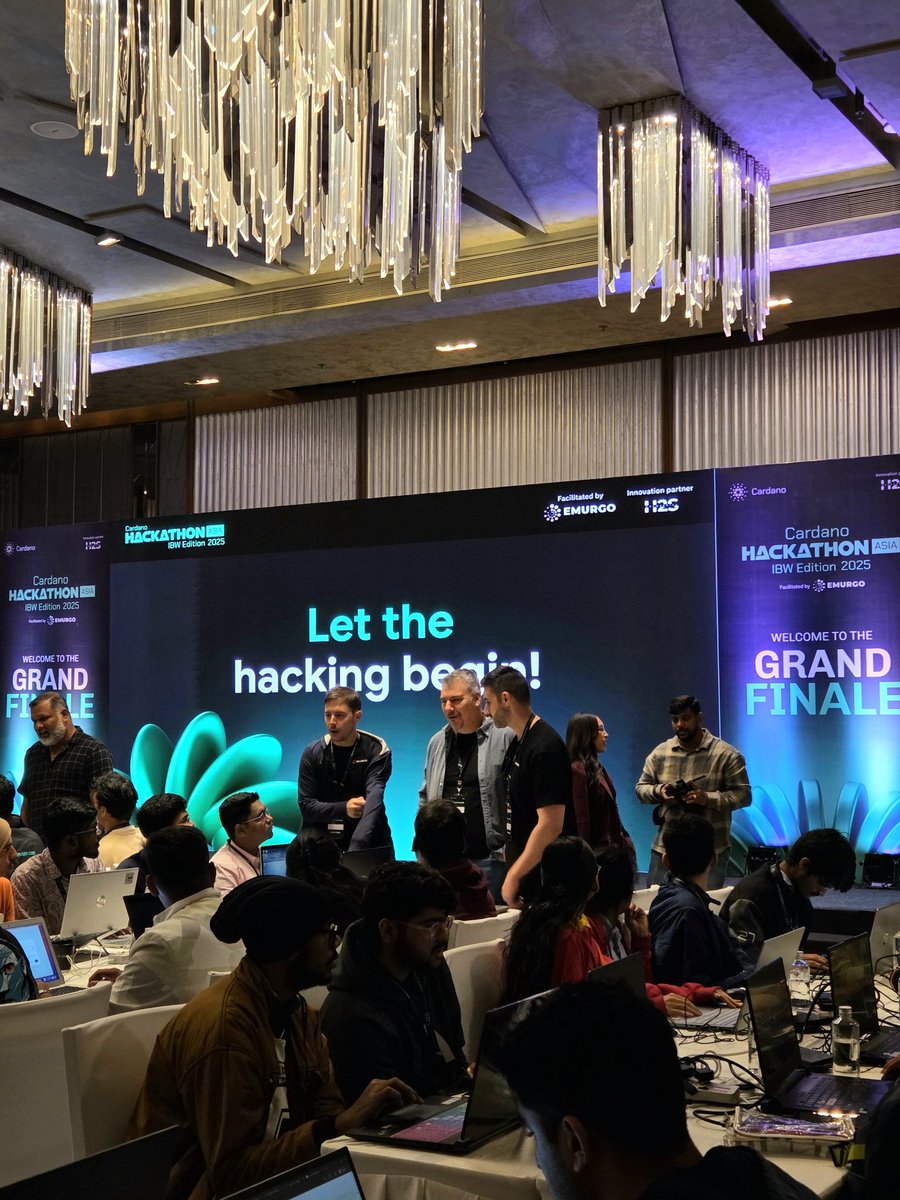 ArnavChouksey's tweet image. Let the hacking begin! Cardano Hackathon Asia 2025 - IBW Edition

@Cardano_CF @Cardano @IBWofficial @hack2skill @emurgo_io 
#Cardano #IBW2025 #hack2skill