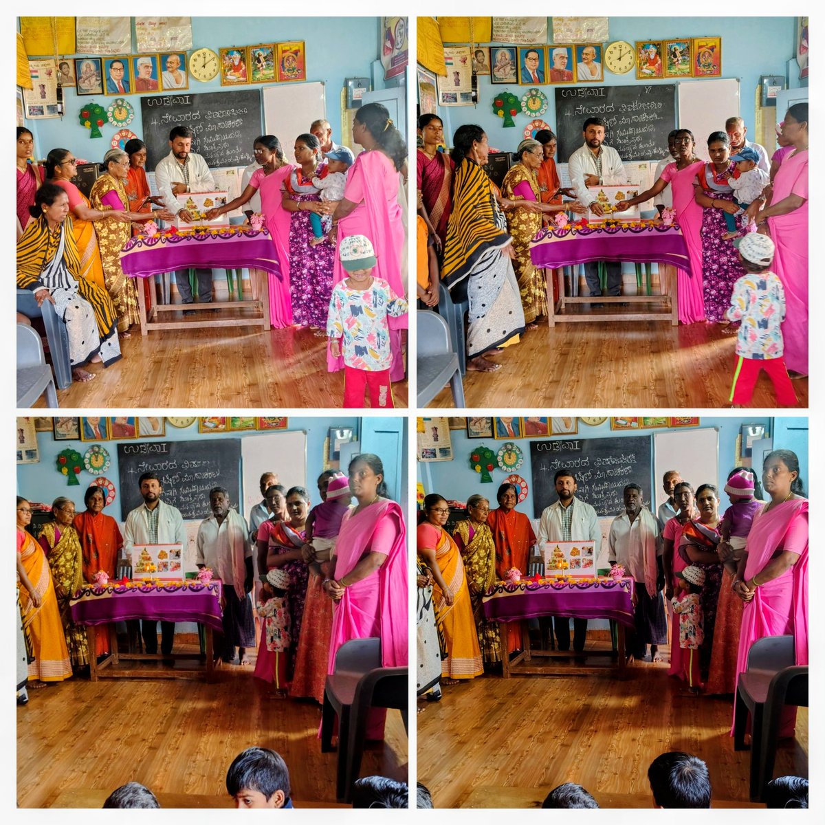 Chikamagal81139's tweet photo. Today, the Community Health Officer conducted Village Health & Nutrition Day (VHND) and Village Health, Sanitation & Nutrition Committee (VHSNC) meeting in Udeva AAK.
#VHND #VHSNC #CommunityHealthOfficer #UdevaAAK #SanthaveriPHC #VillageHealth #NutritionAwareness
#Anemiaefree https://t.co/yWH2tApaih