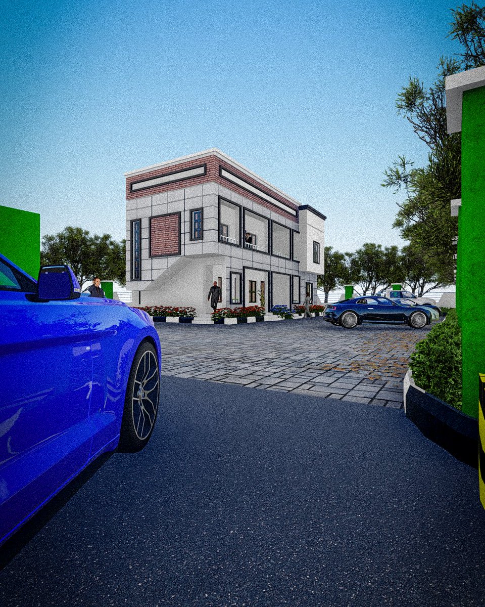 Vizitect's tweet image. Day 21/30 Posting my architectural renderings until I land a gig &amp;amp; build in public

Great views for the admin block clean rendering 

#CGI #architecture3d #Homemade