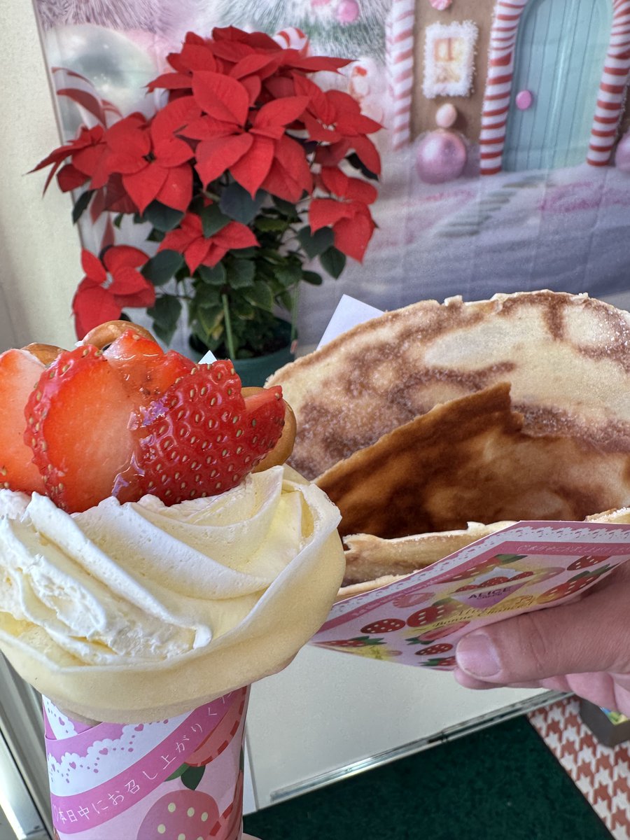 今日のおやつは群馬県伊勢崎市にあるクレープ アリスでクレープ！ヾ