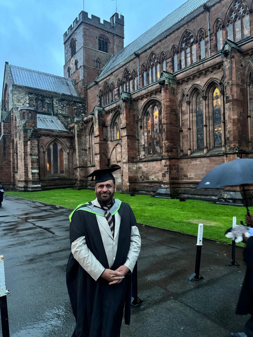amiri_m_complex's tweet image. We are pleased to share that Dr Mirwais Amiri Chairman &amp;amp; CEO of AMC successfully graduated with an MBA in International Healthcare Management from the University of Cumbria, UK. This achievement reflects his dedication to leadership and improving healthcare quality.