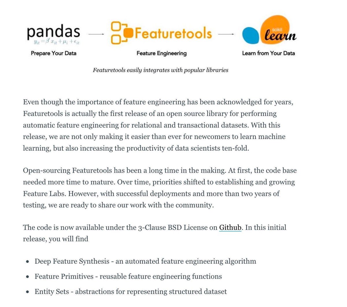 gp_pulipaka's tweet image. Feature Engineering! #BigData #Analytics #DataScience #AI #MachineLearning #IoT #IIoT #PyTorch #Python #RStats #TensorFlow #Java #JavaScript #ReactJS #GoLang #CloudComputing #Serverless #DataScientist #Linux #Programming #Coding #100DaysofCode  
geni.us/Feature--Engg