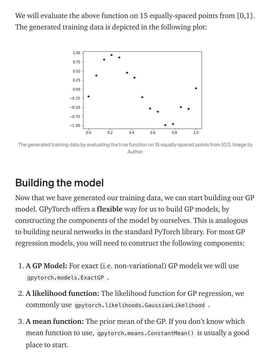 gp_pulipaka's tweet image. Gaussian Process using GPy. 

#BigData #Analytics #DataScience #AI #MachineLearning #IoT #IIoT #PyTorch #Python #RStats #TensorFlow #JavaScript #ReactJS #CloudComputing #Serverless #DataScientist #Linux #Programming #Coding #100DaysofCode
geni.us/GP-GPyTorch

Gaussian…