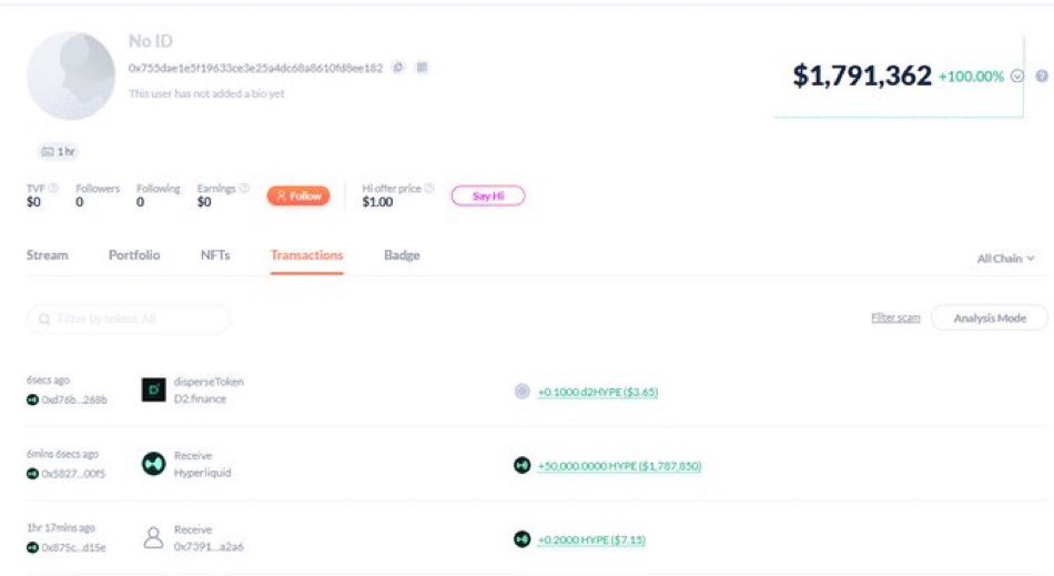 D2_Finance's tweet image. Following up on the $KNTQ diamond hands drop with a move for the @HyperliquidX team. 

Regarding the $HYPE unlock from HyperLabs: We know the team is committed. Even if not re-locked, we assume these tokens are going to put to work...

So we just airdropped d2HYPE to the unlock…