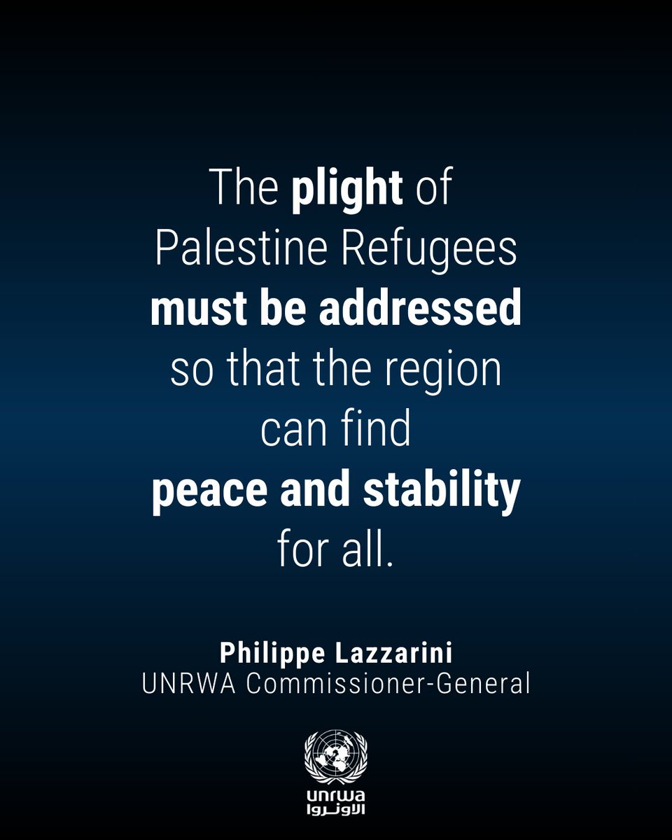 "Today we mark the International Day of Solidarity with the Palestinian People. 

Solidarity has real meaning if it turns into action. 

UNRWA embodies the international community's commitment and support to #Palestine Refugees in their daily lives, pending a just &amp; lasting