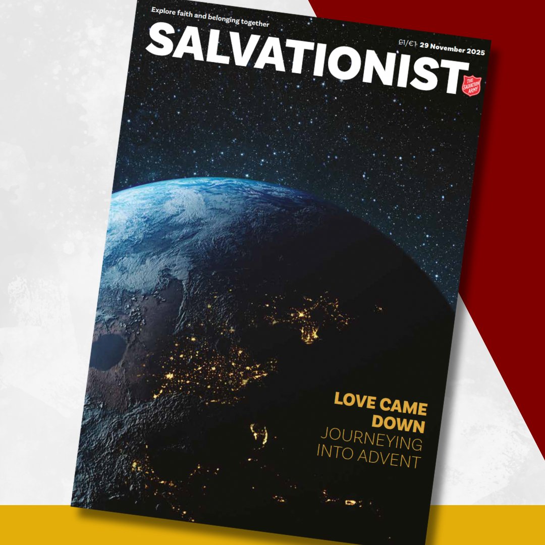 Begin your journey into Advent with this week's issue of Salvationist, as we pause to reflect on the promise and impact of God's love coming down at Christmas.

Subscribe to the magazine or read articles from the issue online: salvationist.org.uk/magazine.
