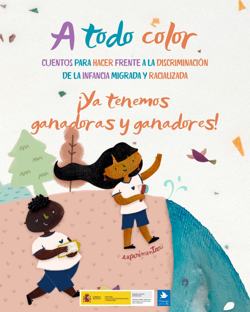 Antología de cuentos A todo color.
Nueve miradas que nos invitan a pensar, sentir y reconocer que una sociedad más justa, diversa e inclusiva es posible.

👉Toda la info de las ganadoras y ganadores, y dónde puedes descargar el libro de A todo color: 
f.mtr.cool/vsjxldsfqh