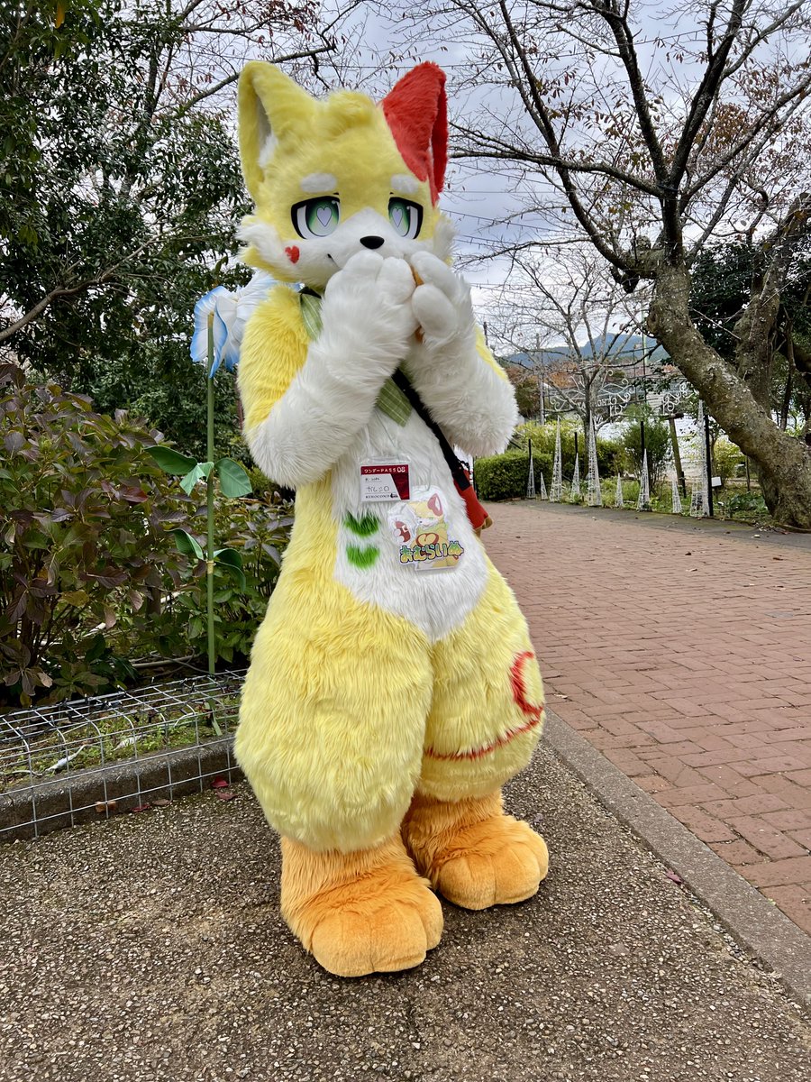 おむらいぬくんに会えた〜！😆
かわゆ
#Kemocon18