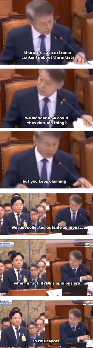 xqdU_Ubpx's tweet image. After this, I don&apos;t wanna hear any hybe stans calling NewJeans &apos;groomed&apos; or &apos;manipulated&apos; ever again, when Min Heejin was literally one of the few people inside that building trying to protect them after Hybe leaked their private data. Meanwhile, Bang Sihyuk: