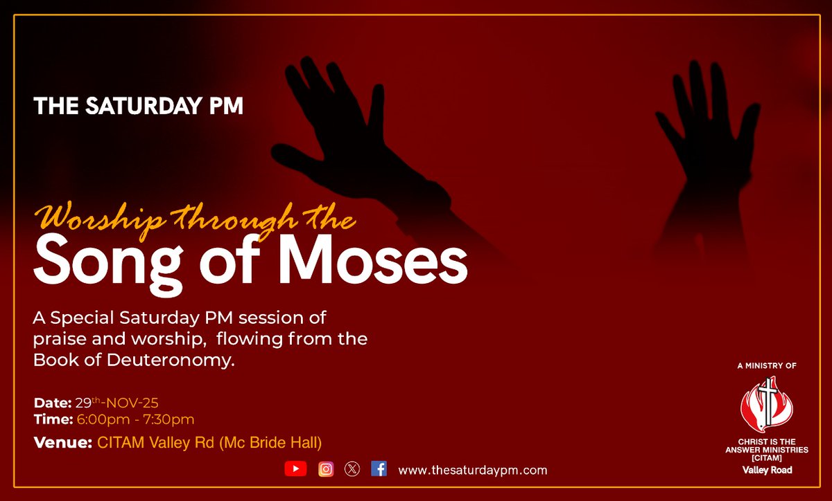 Today we have a special session of praise and worship. Come and join us in worship.