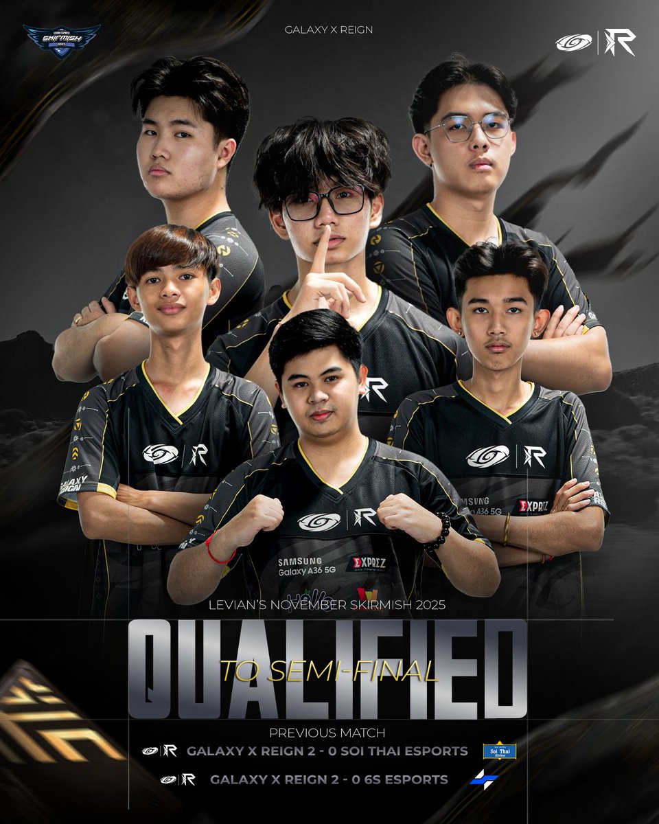 Striving high internationally with a new banner! 🔥

As we are now qualified for the semifinals of the <a href="/levianesports/">levianesports</a> ’s Skirmish 2025 VALORANT Tournament!!

👉 We are facing Team ECHO Remnant 🇸🇬 tonight for a slot in the grand final!

Wish us luck!! 🩶