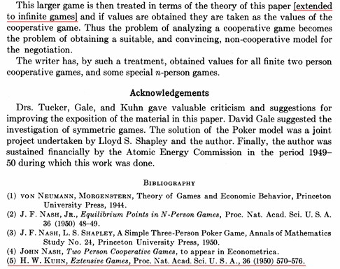 JNI_London's tweet image. Nash equilibrium analysis of Bitcoin complements Nash&apos;s later works on hierarchies and ideal money synonymous with Satoshi Nakamoto&apos;s engineering.

A thread 🧵on negotiation and Nash&apos;s use of Kuhn&apos;s extensive form games in Non-Cooperative Games and Bitcoin&apos;s Feller citation 1/