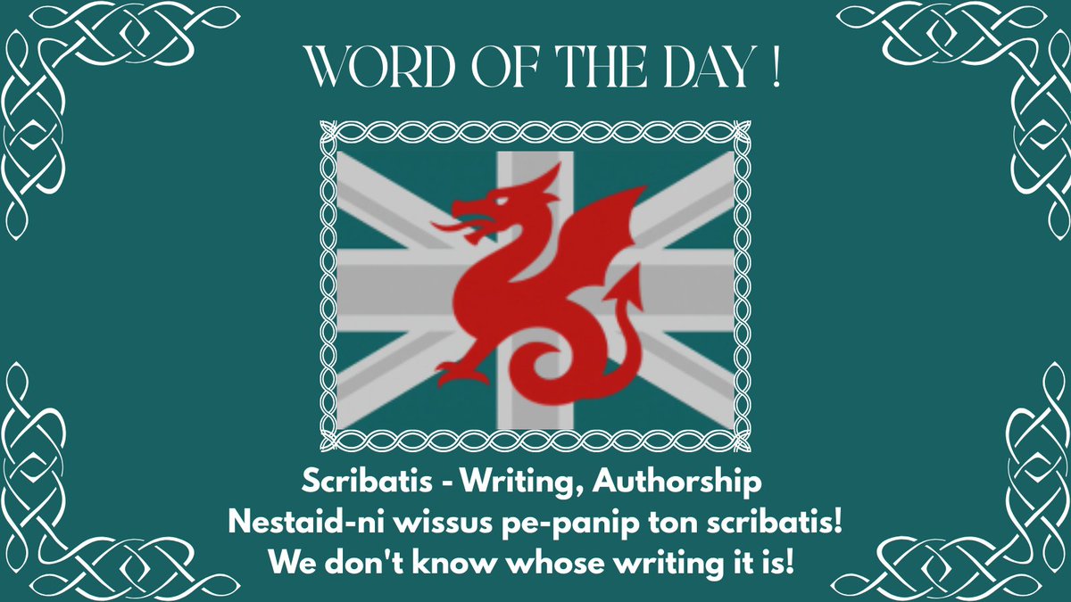 Word of the Day! #CelticLanguages #BrittonicLanguages #HistoricalLinguistics #EndangeredLanguages