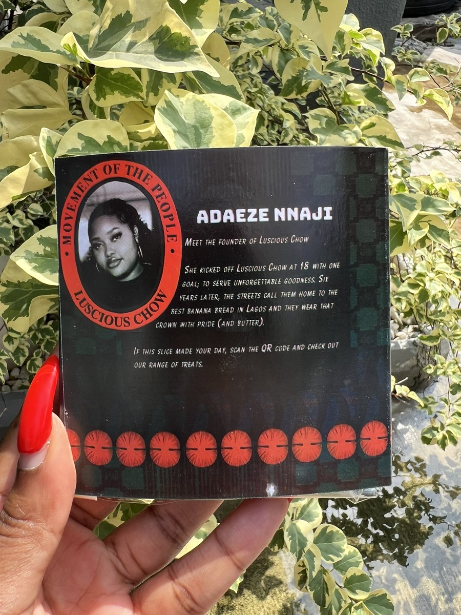 uzoart's tweet image. Wanted to show you the sleeve I designed for Adaeze so her banana bread can be sold at my exhibition