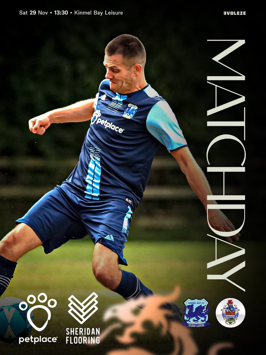 KinmelFc's tweet image. ⚽️ Kinmel Bay ⚽
🆚 Llandudno Amateurs
📅 Today
⏰ 1:30pm Ko 
🏟 Kinmel Bay Leisure Centre
🏆 Cookson Cup QF
👤 Steven Hughes
🎟️ £3 
📸 Becca

Thanks as always goes to our main sponsors 

Main Sponsors - @petplacesion from The @petplace_uk &amp;amp; Rich Blake from @lvl5gyms