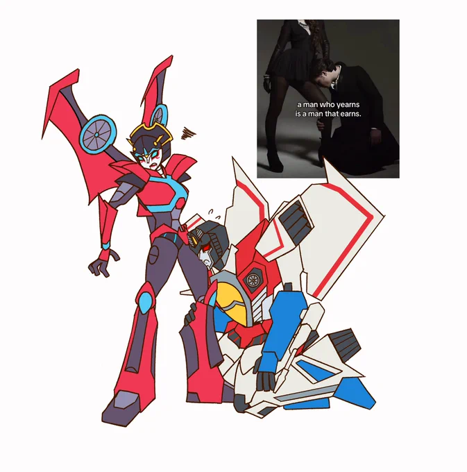 bro did not earn smh #starscream #windblade #windscream #transformers