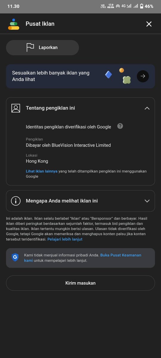 Halo <a href="/YouTube/">YouTube</a> mengapa saya selalu menerima iklan seperti ini!??