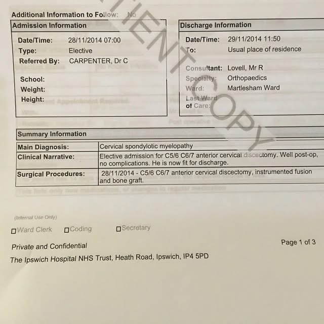 Josh_12Talk's tweet image. On this day 11 years ago, I had a cervical spinal fusion. Be careful out there playing contact sports kids!
I always wondered if this is what @cliffavril &amp;amp; @KamChancellor had following their retirement…