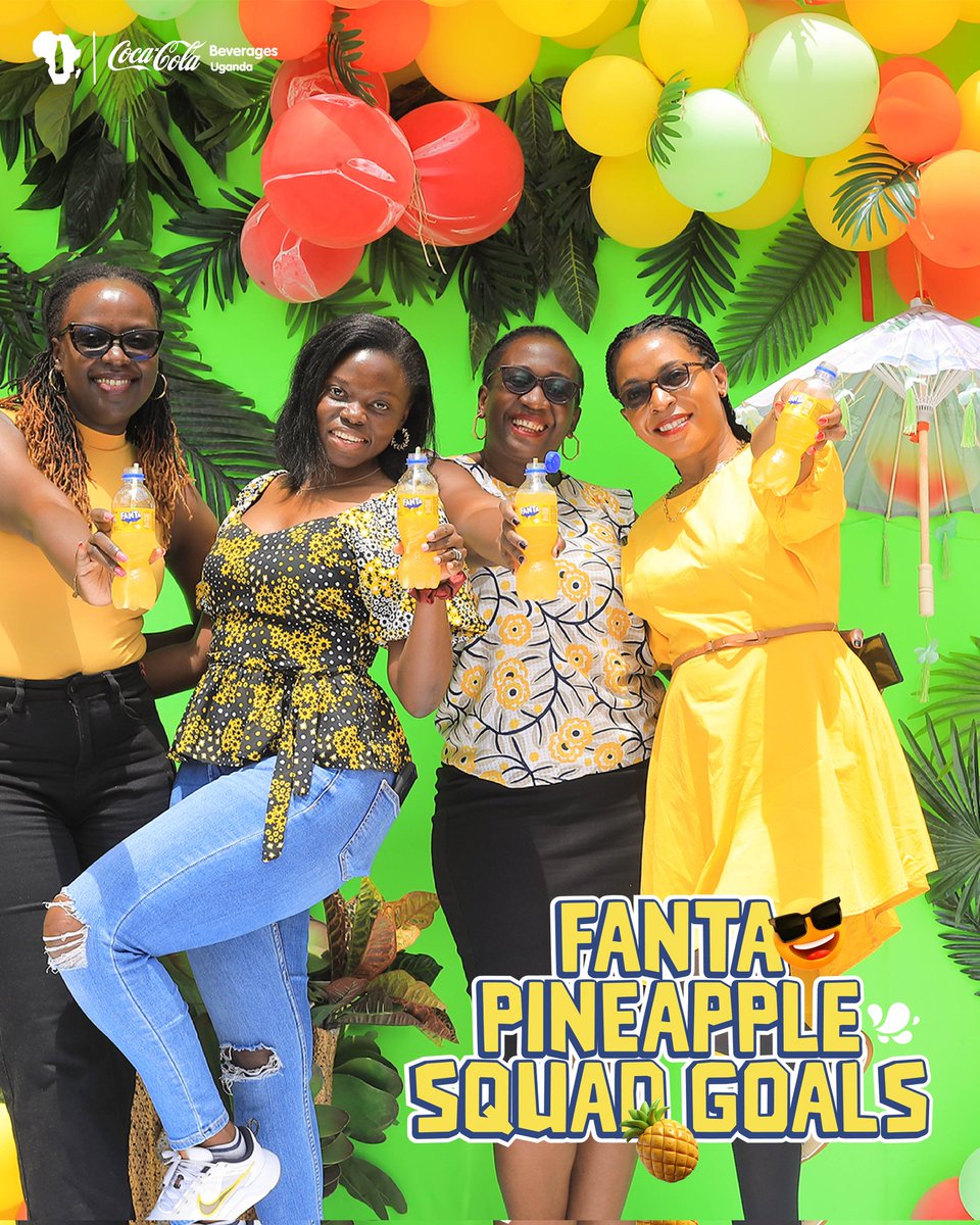 CocaColaBevUg's tweet image. Weekends are best spent with your crew. Kick back, laugh loud, and refresh with Fanta Pineapple.

#SunshineInEverySip
#FantapineappleFun
#RefreshUG
#CCBU