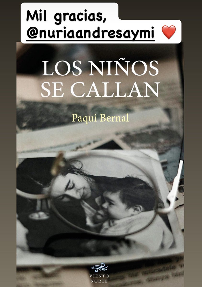 En Instagram tenéis la reseña de “Los niños se callan” de Nuria A.Aymí, que le agradezco enormemente ❤️ <a href="/VientoNorteEd/">Viento Norte Editorial</a> #libros #novela #reseñasdelibros #losniñossecallan
instagram.com/p/DRnW5doDHfZ/…