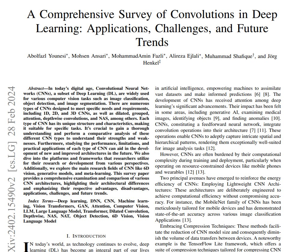 Pseudo_Sid26's tweet image. CNNs didn’t just appear with AlexNet in 2012.
The idea of convolution has been evolving for decades with new ideations like classical signal processing, Gabor Filters, wavelets and early CNNs. 

Concepts like Gabor Kernels are still used in face recognition tasks. Henceforth it…