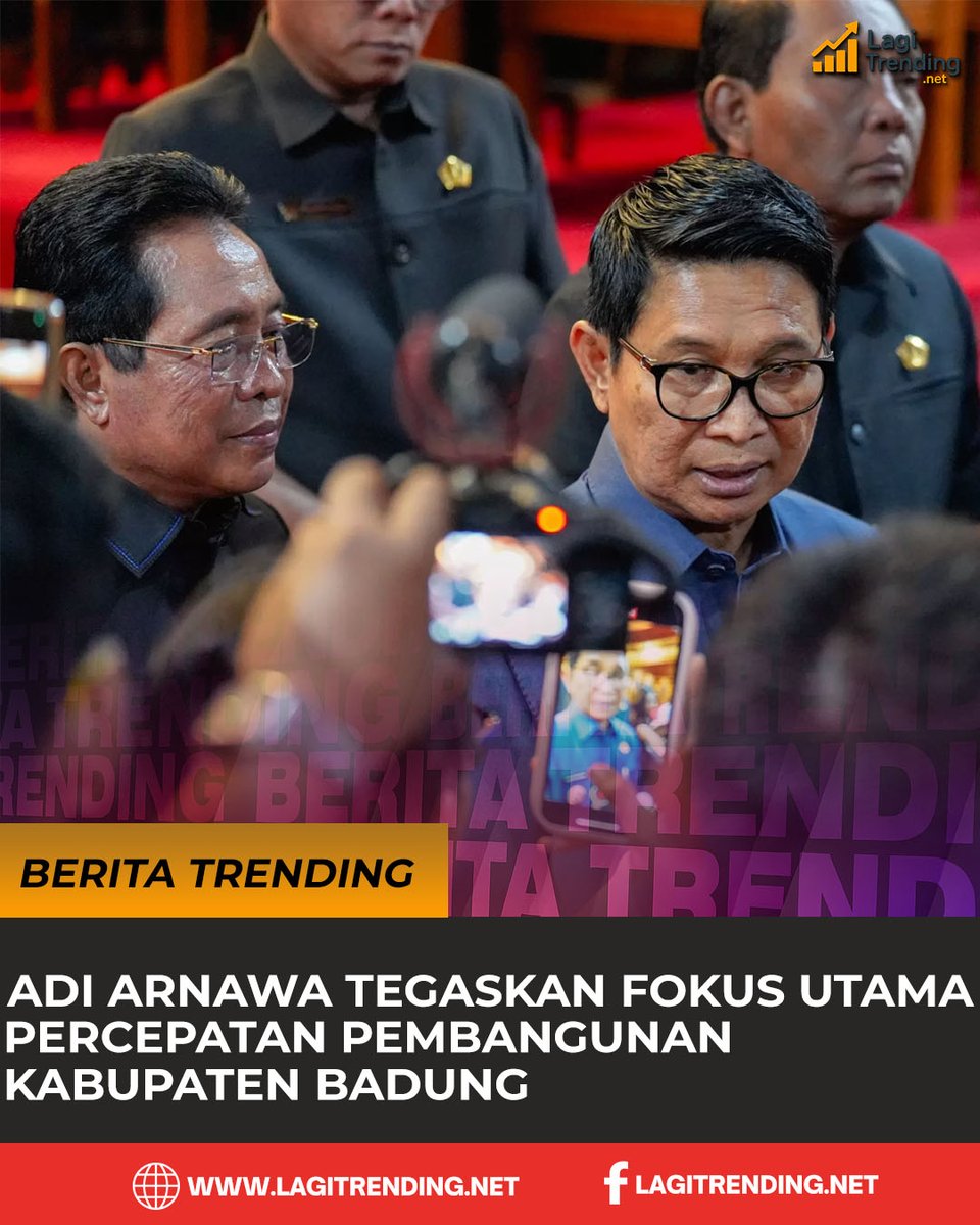 lagitrendingnet's tweet photo. Adi Arnawa Tegaskan Fokus Utama Percepatan Pembangunan Kabupaten Badung

👉 Baca berita lengkapnya hanya di https://t.co/GK9uSiHPp4

#lagitrending #trendingtoday #AdiArnawa #KabupatenBadung #pariwisataBadung #infrastrukturDaerah #pembangunanDaerah #BadungMaju #lingkunganBersih https://t.co/bYMJrNIL1o