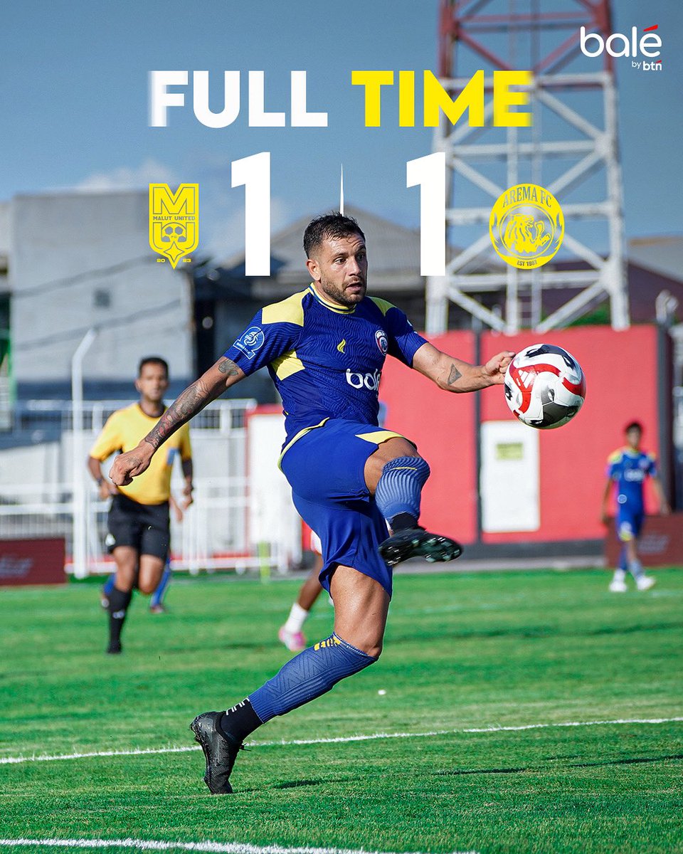 𝐍𝐚𝐦𝐛𝐚𝐡 𝐏𝐨𝟏𝐧 🤓
Ft, Malut United 1-1 AREMA FC 
⚽ Ian Puleio

#AremaFC #Aremania #SalamSatuJiwa 
#BersinergiDalamSatuJiwa #BRISuperLeague #AremaDay
