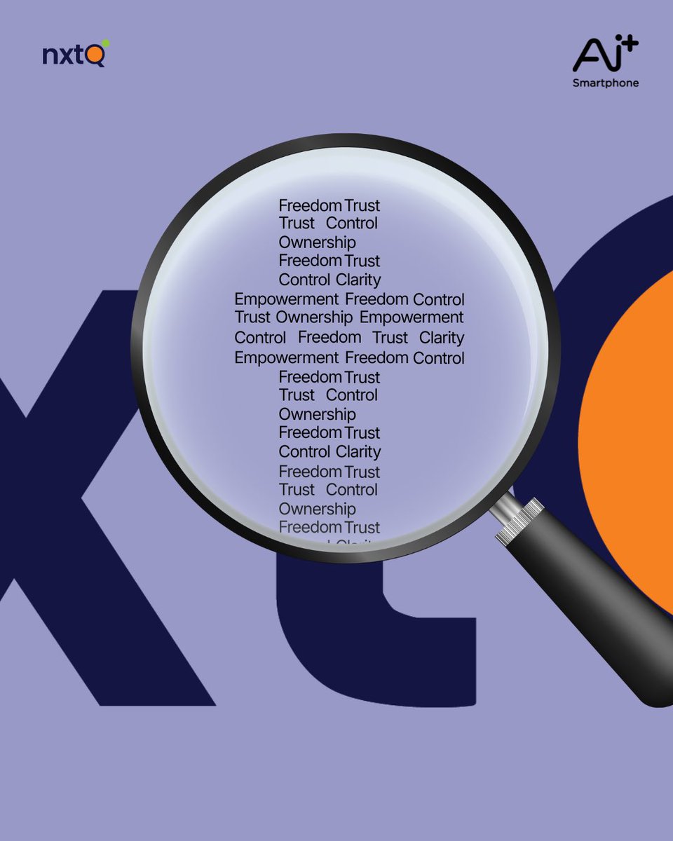 NxtQuantumOS's tweet image. Zoom in on what really matters: Freedom. Trust. Control. Ownership. All in one place with NxtQuantum OS!

#NxtQuantumOS #AiPlusSmartphone #NxtPrivacyDashboard