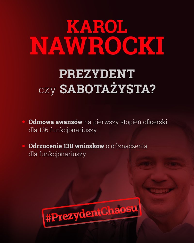 Głowa państwa sabotująca bezpieczeństwo Polski? Nie regulujcie odbiorników, to #PrezydentChaosu❗️