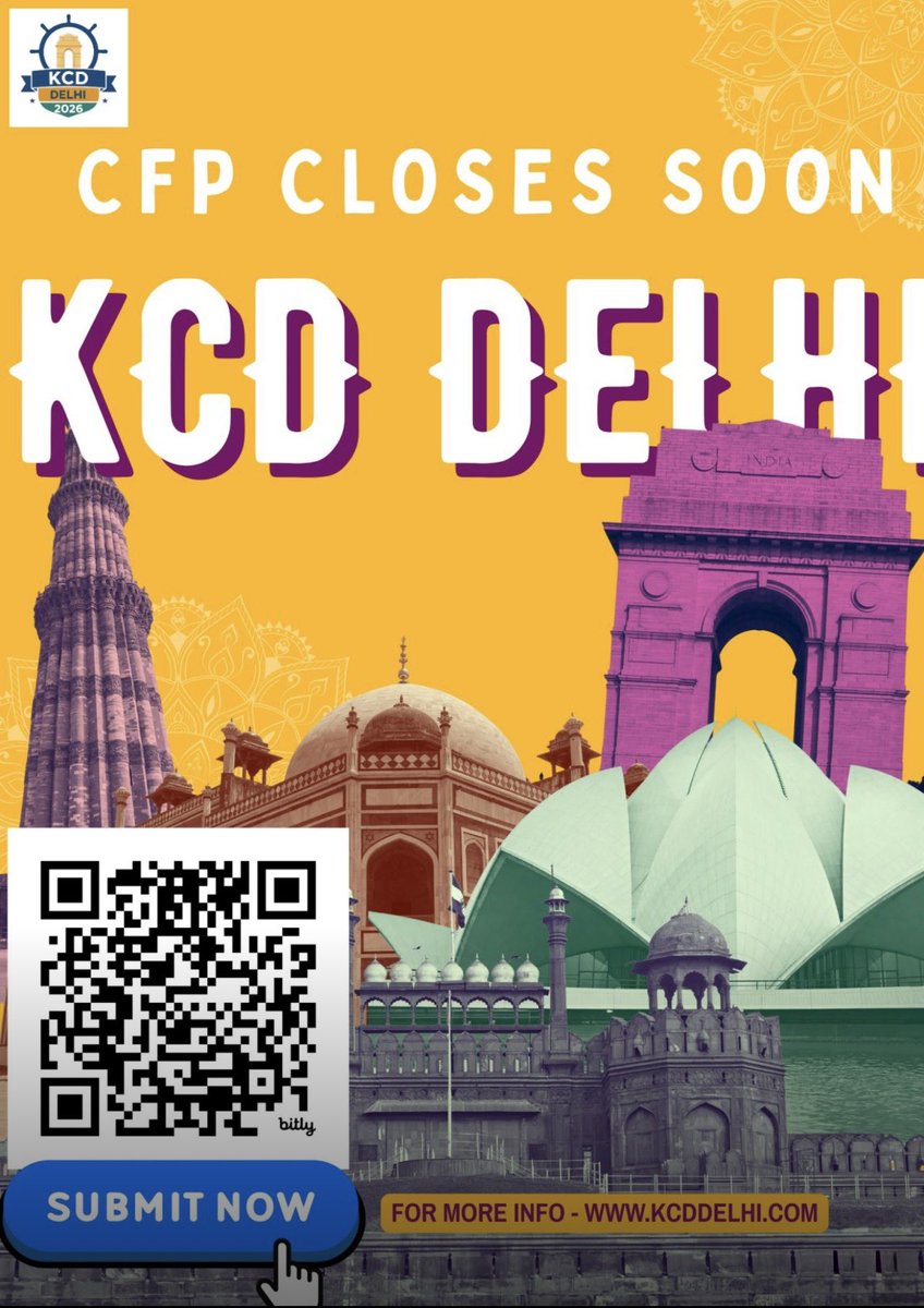 cncgnd's tweet photo. Hey Cloud Native Fam! 

This is a tiny reminder with a HUGE excitement inside it.

CFPs for our first-ever KCD Delhi closes on 5th December and honestly this one is very close to our hearts. We’re bringing KCD to Delhi for the first time and we want you to be part of it. https://t.co/5lXEAJrgIF