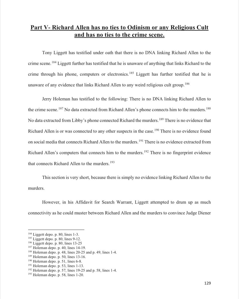 alleyesondelphi's tweet image. There is zero physical or digital evidence connecting Richard Allen to the crime or the victims, according to the Sheriff and lead investigator.