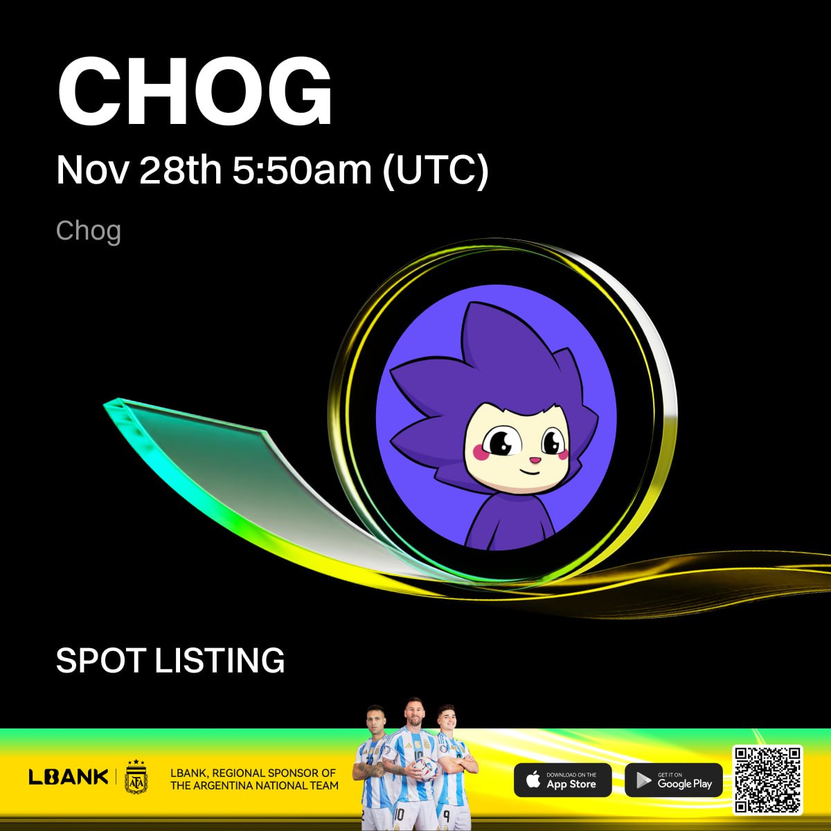 LBank is turning up the meme heat again.
WOJAKONX, GUA, and CHOG are now live.
If you love catching early moves, this is your window.🔥

#LBank10Years #LBANKAngel