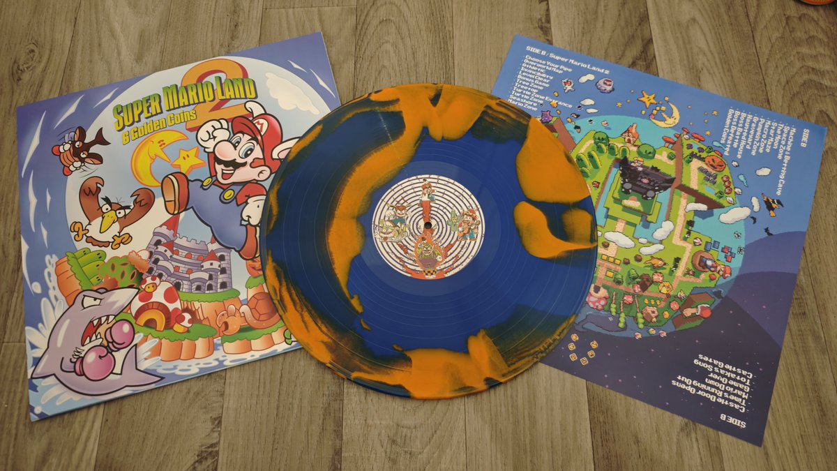 Mugen_Pascal's tweet image. Et aujourd&apos;hui c&apos;est #vinyle double face super #mario land 1 &amp;amp; 2 #sml
Des bandes sons iconique du GaleBoy