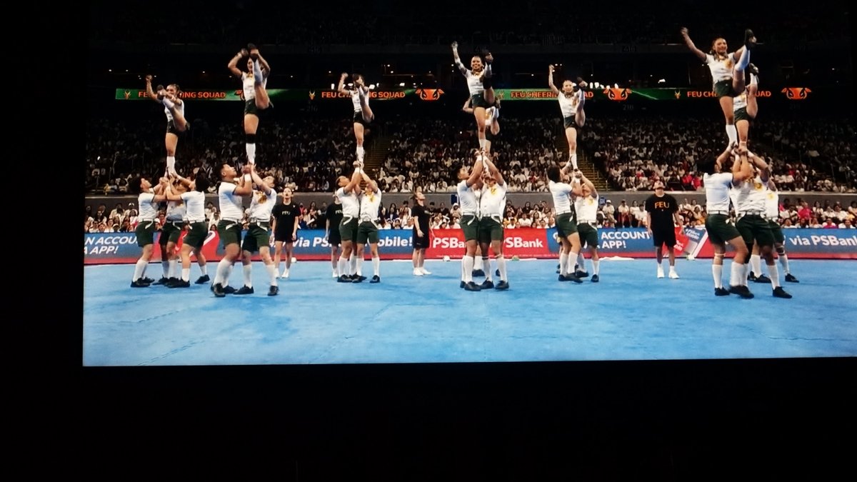aquamatata's tweet photo. "dehado kung dehado, para saan pa mga galos mo kung titiklop ka lang?"

The dance. The dance! Wala talagang kupas!! #FEUPep #UAAPCDC2025 #BatangPasaway https://t.co/UfhgSNgfEw