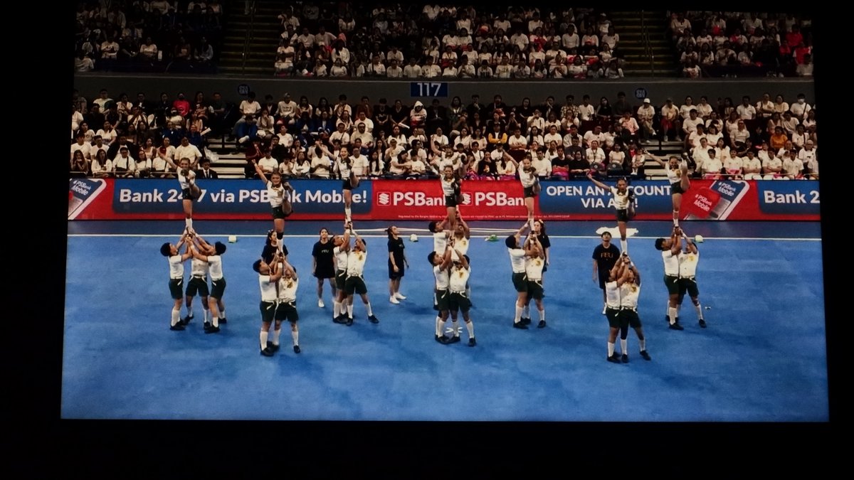 aquamatata's tweet photo. "dehado kung dehado, para saan pa mga galos mo kung titiklop ka lang?"

The dance. The dance! Wala talagang kupas!! #FEUPep #UAAPCDC2025 #BatangPasaway https://t.co/UfhgSNgfEw