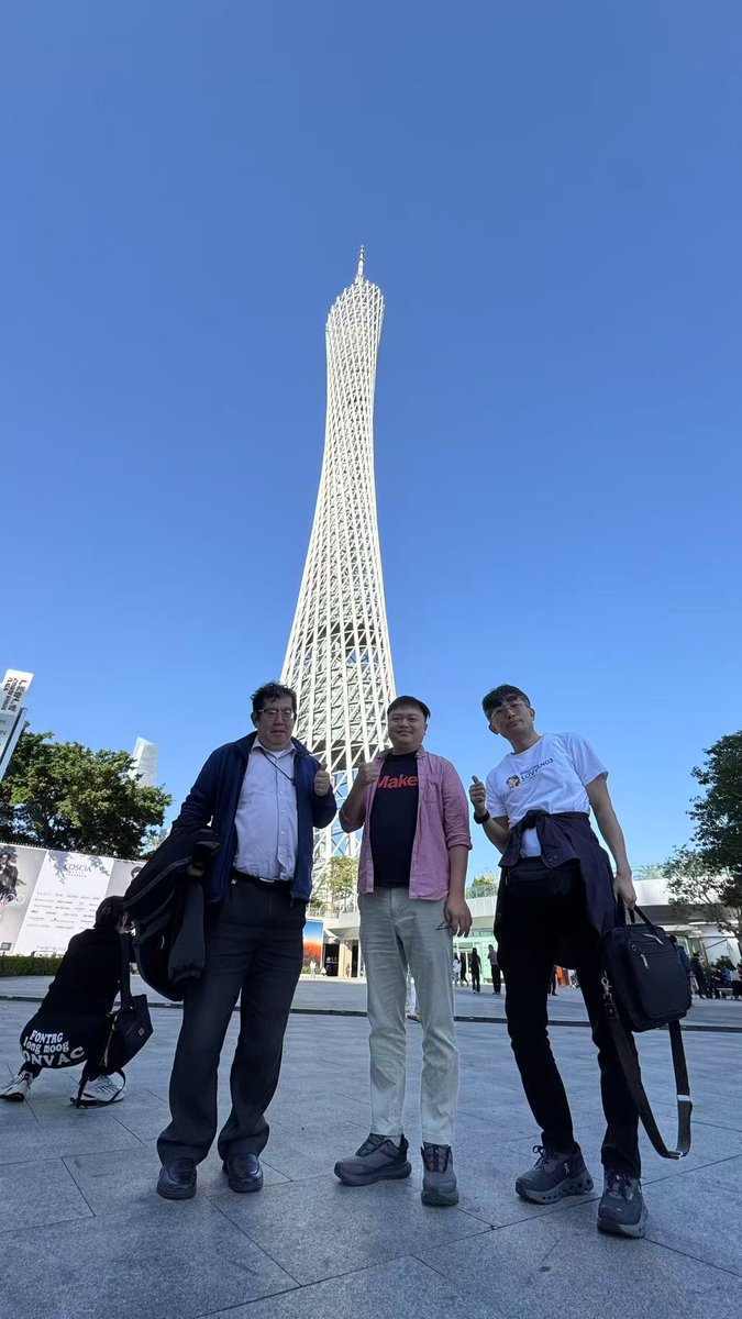 M5Stack's tweet image. Arrived 广州塔