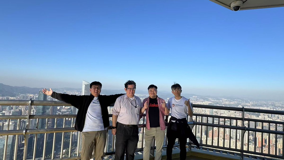 M5Stack's tweet image. Arrived 广州塔